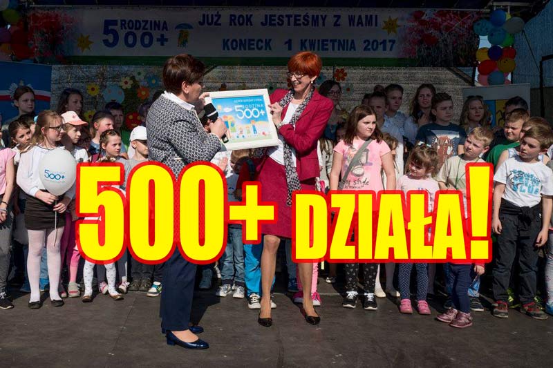500+ jednak działa! O 18,2 tys. więcej urodzeń niż rok temu!