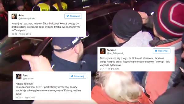 Internet MASAKRUJE drani, którzy blokowali Kaczyńskiemu dostępu do grobu brata!