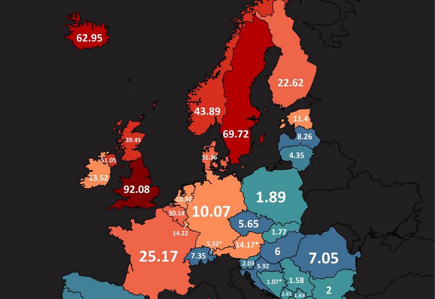 Wskaźnik aborcji, przestępstw i ataków terrorystycznych w Polsce i innych krajach. Miażdżąca różnica