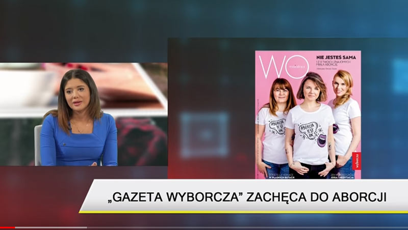 Miriam Shaded trafnie o „Wyborczej”; „podżeganie do aborcji jest czynem zupełnie niemoralnym!” [WIDEO]
