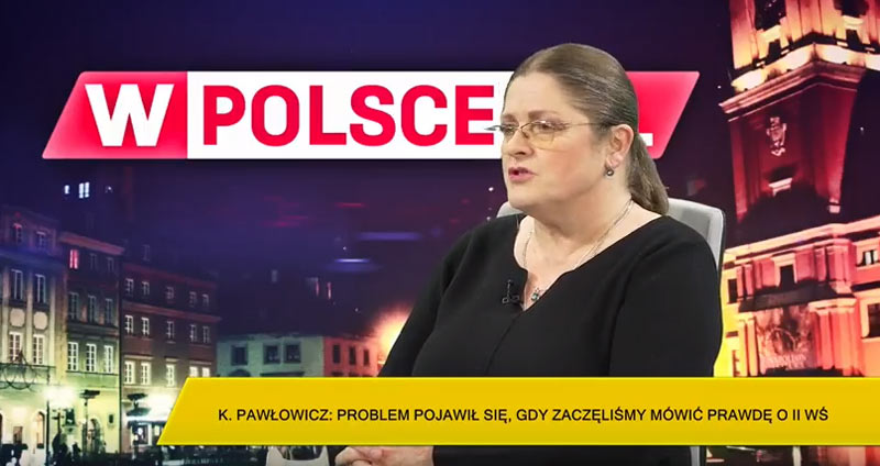 Krystyna Pawłowicz: „Ta walka o Polskę jest na śmierć i życie!” [WIDEO]