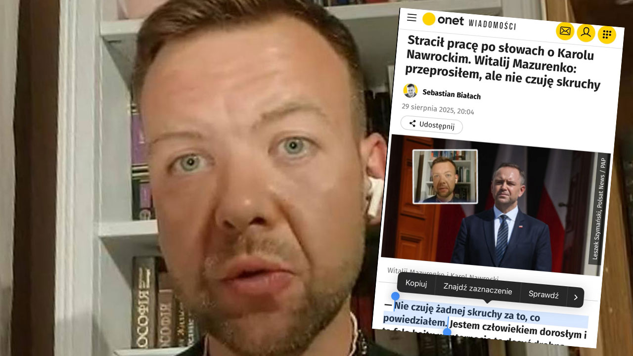 Bezczelność Ukraińca! Mazurenko w Onecie: „Nie czuję skruchy”. Fundacja OMA: Będziemy monitorować sprawę skazania Mazurenki do końca!