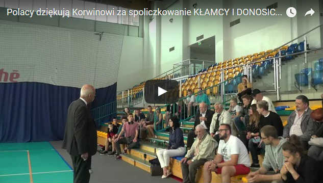 Polacy dziękują Korwinowi za spoliczkowanie KŁAMCY I DONOSICIELA Michała Boniego!