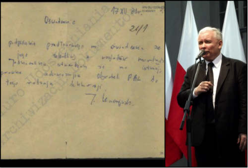 Dokument Kaczyńskiego, który odmawia współpracy z SB! Dlatego jest tak mocno zwalczany? Bo nie ma na niego haków?