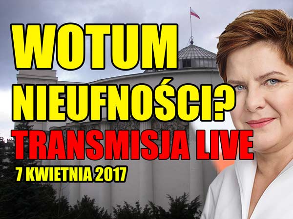 WOTUM NIEUFNOŚCI DLA RZĄDU BEATY SZYDŁO ⚠️ LIVE CHAT – 39. posiedzenie Sejmu VIII kadencji