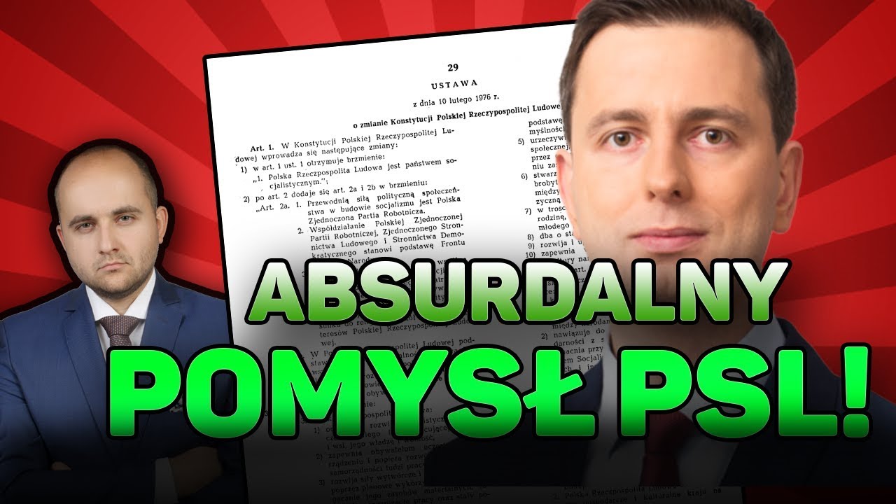 [WIDEO] Unia Europejska wpisana do polskiej Konstytucji? Absurdalny pomysł PSL!