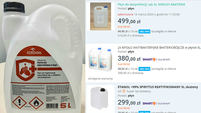 Brawo! Orlen odpowiada na działania hien biznesowych – płyn do dezynfekcji rąk już niedługo w sprzedaży na stacjach!