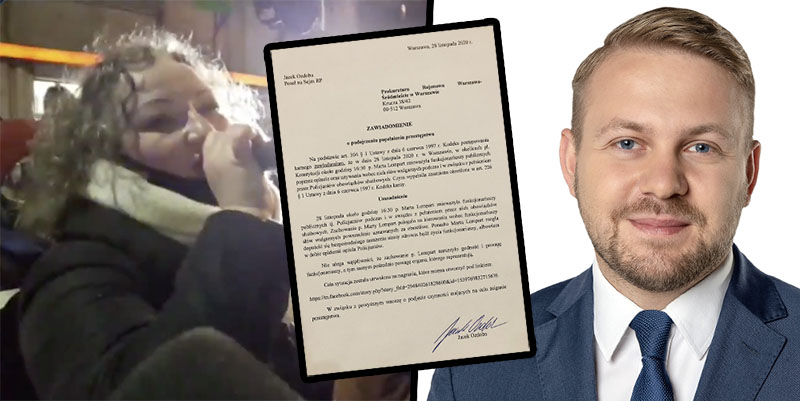 Liderka Strajku Kobiet opluła policjanta! Ozdoba: „Lempart popełniła przestępstwo. Zostanie ukarana!”