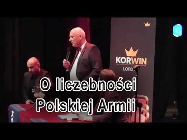 Janusz Korwin Mikke o liczebności Armii Polskiej