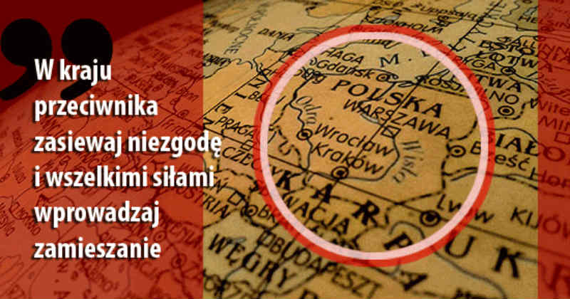 „W kraju przeciwnika zasiewaj niezgodę i wszelkimi siłami wprowadzaj zamieszanie” – jak metody Sun Tzu stosowane są w Polsce