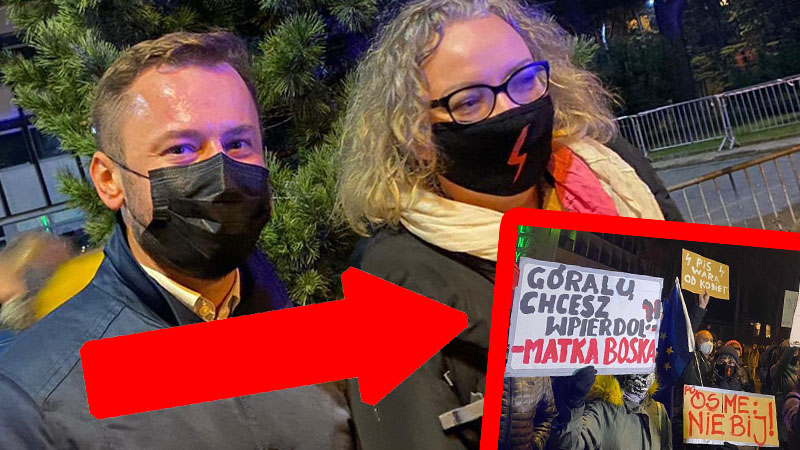 Poseł PO wspiera czarny protest i umieszcza zdjęcie: „Góralu, chcesz wpier**ol? – Matka Boska”
