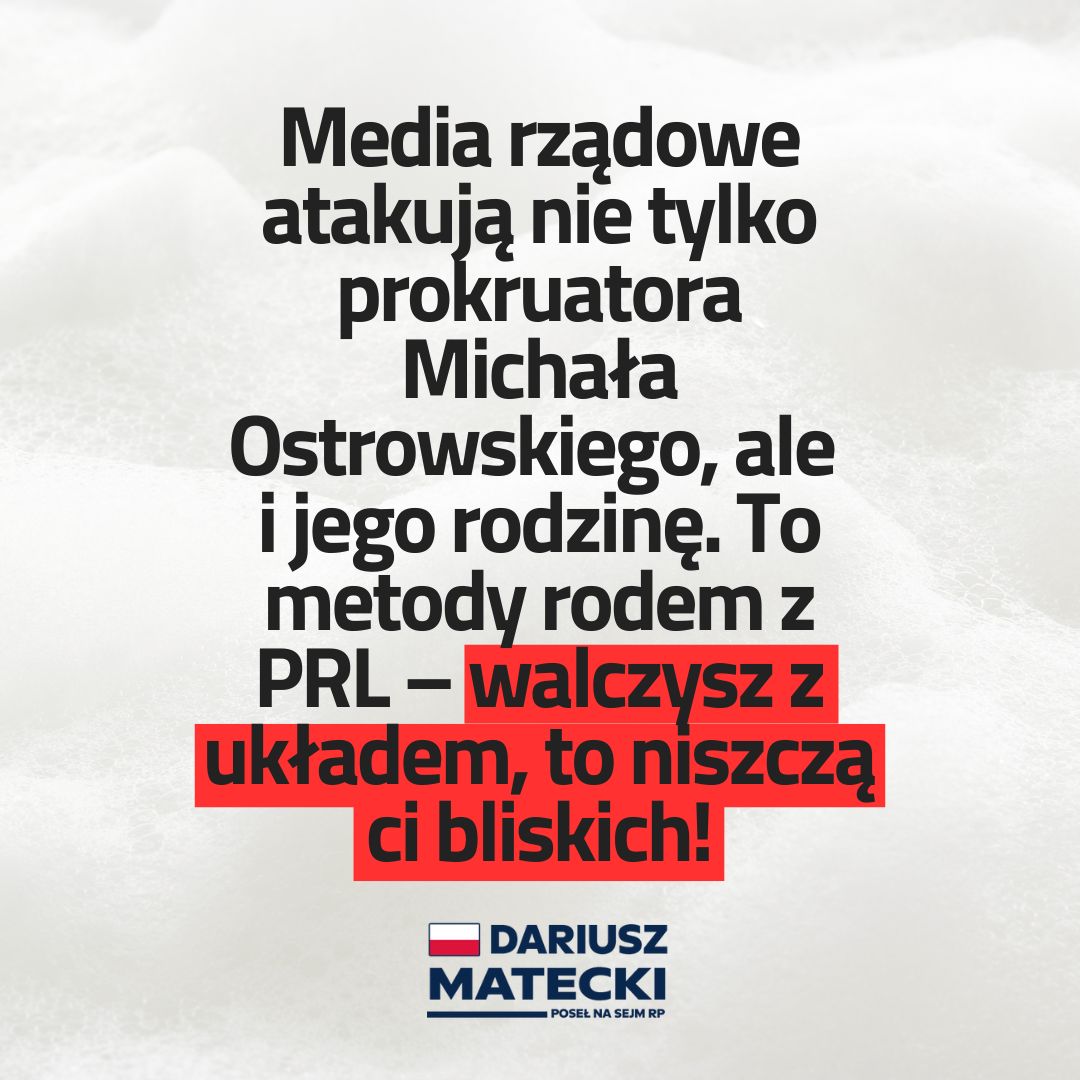 Jak na Bialorusi! Politrucy z Wyborczej atakują rodzinę prok. Ostrowskiego