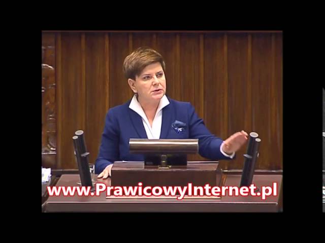 Premier Beata Szydło na temat programu „Rodzina 500+”