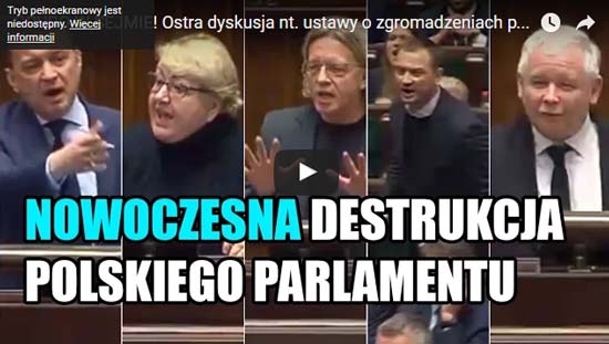 GRUBO W SEJMIE! Ostra dyskusja nt. ustawy o zgromadzeniach publicznych!